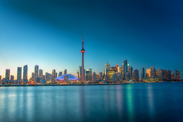 A skyline picture of Toronto